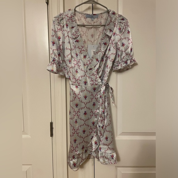 Hill House Nima Dress Cabernet Trellis - Picture 3 of 5